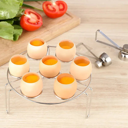 Professional Stainless Steel Egg Cutter and Opener for Hard and Raw Eggs