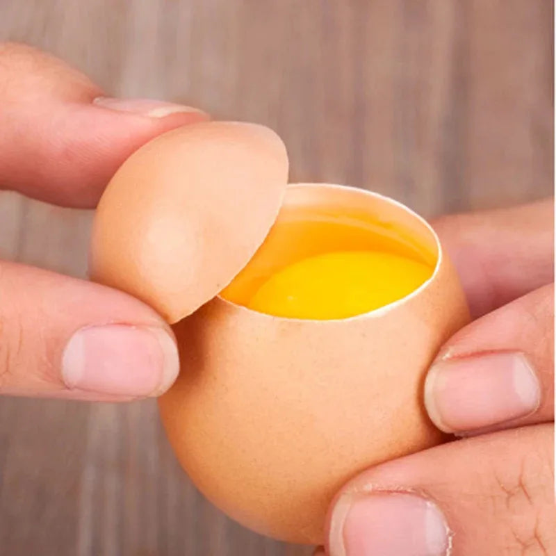 Professional Stainless Steel Egg Cutter and Opener for Hard and Raw Eggs